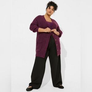 NWT Torrid Super Soft Boyfriend Longline Oversized Cardigan